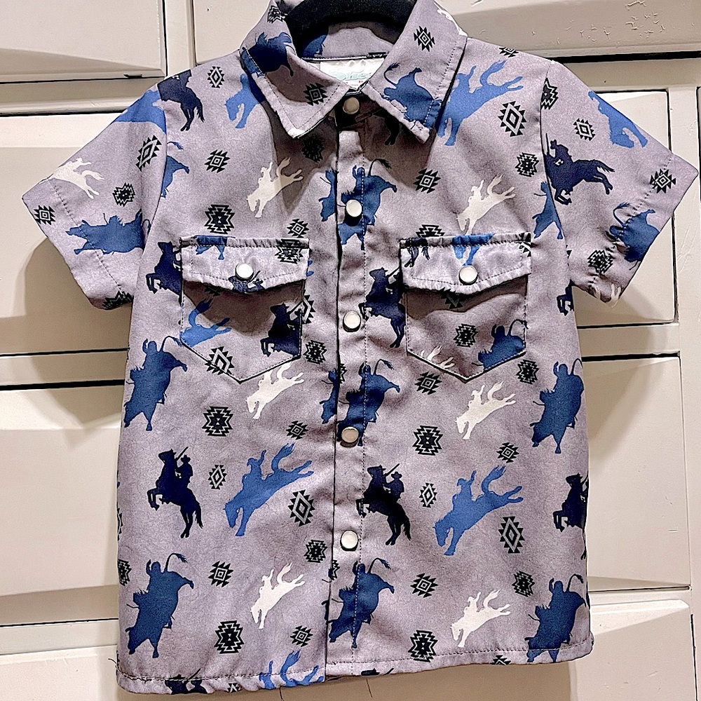 Shea Baby Western Toddler Pearl Snap 4T Shirt